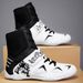 New Wrestling Shoes Men's And Women's Free Fighting Boxing Non Slip Wear Resistant Shock Absorbing Indoor Fitness Comprehensive Training Shoes_vogvips.com