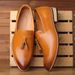 2023 New in Stock Men's Pointed Toe British Men's Dress Shoes Overlap Leather Shoes Large Size Men's Shoes Cross-border Foreign Trade Shoes_vogvips.com