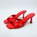 2023 Summer New Arrival: Women's Square-Toe High-Heel Cross-Strap Bow Decorated Shallow-Heel Open-Back Thong Sandals_vogvips.com