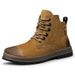 Men's High-top Casual Velvet Medium Tube Martin Boots Men's Polished Cotton Boots Men_vogvips.com
