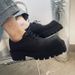 Suitable For All Seasons Square Toe Leather Shoes For Men, Black Thick Sole, Height Increasing, Unique Derby Shoes, Hairstylist Trend, Same_vogvips.com