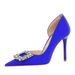 626-K5 Style Banquet Women's Shs Slim Heels Shallow Notched Side Hollow Water Diamond Buckle Super High Heel Single_vogvips.com