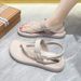 Women's Summer New Flat Sandals, Flip-flops, Soft-soled Fashion Roman Shoes, Water-resistant Beach Sandals For Women_vogvips.com