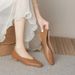 2023 New French Low Heel Square Toe Shallow Mouth Casual Versati Women's Soft So Flat Shoes Unique Spring Autumn_vogvips.com