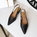 2850 European And American Simple High-End Women's Thick Heel Shallow Mouth Pointed Toe Slimming Foot Shaping Backless_vogvips.com