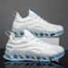 Men's Breathable Running Shoes With Cushioning Support - Lightweight Athletic Sneakers For Walking, Jogging & Gym - Knit Upper & Rubber Sole_vogvips.com