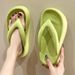 Trendy Students Wearing Flip Flops Outside, Female Summer Internet Celebrity Instagram 2025 New Anti Slip Clip On Foot_vogvips.com