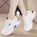 Korean-style New Dad Sneakers For Women, 2026 Spring, Student Running Sports Casual Shoes, Breathable Leather, Street_vogvips.com