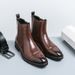 European Warm Series Men's Autumn Winter New Pointed Toe Large Size High-top Leather Shoes Martin British Casual Boots_vogvips.com