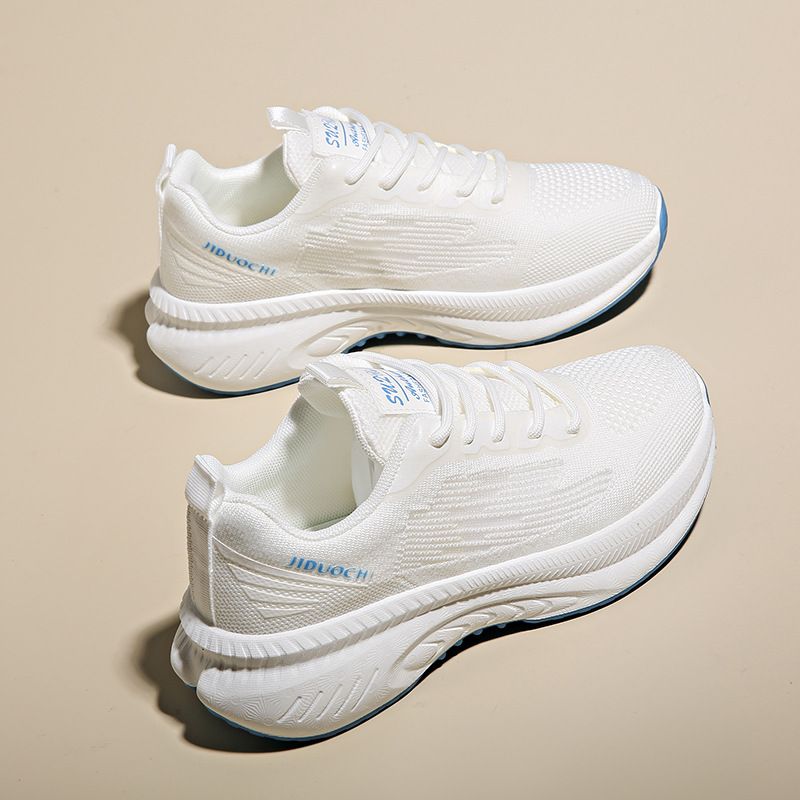Flying Woven Shoes Sports Shoes Women's Mesh Breathable Student Casual Shoes Flat Running_vogvips.com
