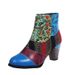 2023 Foreign Trade Plus Size European And American Bohemian Women's Martin Ethnic Style Casual Retro Patchwork High Heel_vogvips.com