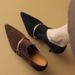 Fashion Deep Mouth Single For Women In Autumn Winter 2025 New Pointed High Thin Heels, Flip Fur Short Boots, And Ankle_vogvips.com