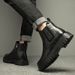 Martin Boots Men's High-top Velvet Casual Leather Shoes Men's Genuine Leather Mid-top Chelsea Boots_vogvips.com