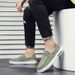 Old Beijing-style Men's Spring New Casual Shoes, Made Of Umbrella Fabric, Breathable, Slip-on Loafers With Soft Soles_vogvips.com