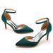 7cm Thin Large Size Export Banquet Women's High-end Silk High Heel Sandals Satin Dress Long Skirt Shoes_vogvips.com
