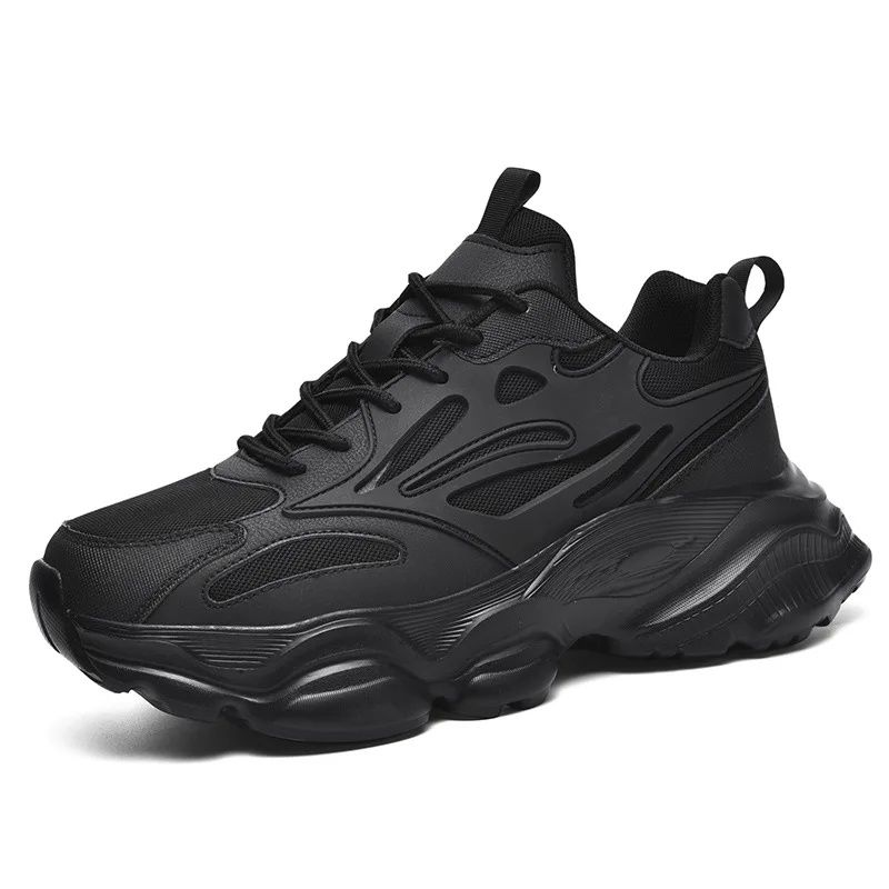 Spring Men's Thick Bottom Sneakers Mesh Breathable Plus Size Dad Shoes StudentCasual Foreign Trade Live Men's Shoes Trendy_vogvips.com