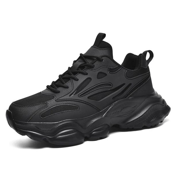 Spring Men's Thick Bottom Sneakers Mesh Breathable Plus Size Dad Shoes StudentCasual Foreign Trade Live Men's Shoes Trendy_vogvips.com