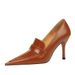 958-1 Wind Women's Pointed Toe, Shoes, High Heels, Slim Fit, Deep Mouth Single Shoes_vogvips.com