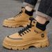 High-Top Martin Boots For Men, Autumn Outdoor Work Shoes, Men's Trendy Versatile Thick-Soled Casual Short Boots_vogvips.com