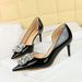 638-AK59 European And American Style Fashionable Sparkling Rhinestone High-heeled Shoes, Stiletto Heel, Patent Leather,_vogvips.com