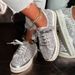 Handmade Summer Casual Women's Shoes With Rhinestones, Chunky Platform, Glitter & Lace-Up Design – Fashionable Round-Toe Slip-Ons_vogvips.com