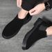 European Warm Series Autumn Winter Black Korean Style Martin Men's Fleece-Lined Youth High-Top Shoes Short Casual British Boots_vogvips.com