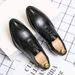 Suitable For All Seasons British Style Men's Trendy Brogue Carved Business Casual Hairstylist Thick Sole Youth Small Leather Shoes Men_vogvips.com