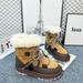 2025 New Waterproof Snow For Women Sheepskin Warm Thick Sole Lace-Up Non-Slip Fur Integrated Fashion Short Boots_vogvips.com
