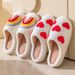 Cixi Cotton Slippers Cartoon Winter Autumn Home Use Plush Maternity Shoes Warm And Dirt-Resistant Halloween_vogvips.com