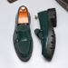 New Derby For Men, Summer Slip-On Leather Shoes, British Style, Trendy Business Thick-Soled Large Size Men's Shoes_vogvips.com