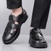 Plus-size Summer New Men's Hollow Breathable Casual Clogs, Non-slip Dad Sandals, Available For Wholesale_vogvips.com