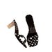 Summer Korean Style Polka Dot Stiletto Open Toe Sandals Women's Versatile Thong Sandals High-end Feel With Skirt High Heel Slippers_vogvips.com