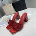 23 Spring/Summer New European And American Style Versatile Chunky Mules For Outdoor Wear, Cowhide High Heel Open-Toe_vogvips.com