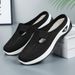 Women's Shoes Casual Shoes Breathable Bag Head Half Drag One Pedal Lazy Shoes Mesh Flying Woven Shoes Soft Sole Single Shoes_vogvips.com