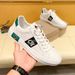 Fuguqi Little Bee Casual Made Of Genuine Leather For Lazy People, Men's With One Foot, Korean Version High-End White_vogvips.com