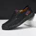 Men Shoes Casual Comfortable Men Slip On Leather Loafers Men Flats Hot Sale Moccasins Tooling Man New Handmade Leather_vogvips.com