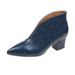 2021 Autumn Winter New European And American Fashion Pointed Toe Embossed Chunky Heel Martin Boots For Women_vogvips.com