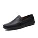Men's Leather 2025 New Fashionable British Style Busins Drs One Step Stepping Bean Soft Soled Breathable Driving_vogvips.com