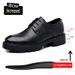 Men's Elevator Dress Shoes 8CM Thick Sole Lace-up Low-cut Leather Shoes_vogvips.com