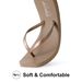 Bebealy Women's Fashion Summer Flip Flops Outdoor Beach Thong Sandals Lightweight Square Toe Flip Flop Lady Pool Shower Slippers_vogvips.com