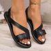 Women's Fashion Flat Sandals Slingback Open Toe Summer Beach Casual Comfortable Walking Ladies Stylish Sole Breathable_vogvips.com