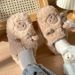 for Women And Men, Cute Cartoon Couple Style, Girly Little Sheep Design, Winter Indoor Home Soft Sole Plush Cotton_vogvips.com