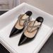 JC Peep Version High Toe Half Slippers For Women Summer Fashion Flat Rhinestone French Pointed Genuine Leather Inte_vogvips.com