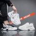 Euro Step Spring Summer Sneakers 2025 Black Sports Leather Mesh Breathable Height Increasing Casual Dad Men's White Shoes_vogvips.com