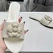 Xiaoxiangjia 2024 New Model Camellia Metal Decoration Fashionable Versatile Round-Toe Internet Celebrity Large Size_vogvips.com