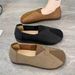 Soft Soled Mom Flat Bottomed Anti Slip Versatile Single Shoe 2025 New Spring And Autumn Wide Soft Leather Grandma Shoes_vogvips.com