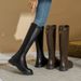 2025Autumn New Martin Boots Loose Long Flat Bottom Padded Women's Over The Knee Boots_vogvips.com