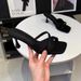 French Leopard Print Criss-cross Thong Sandals - Women's Spring/summer New Arrival - Stylish, Stiletto Heel, Sexy, Slimming, Outdoor Wear_vogvips.com