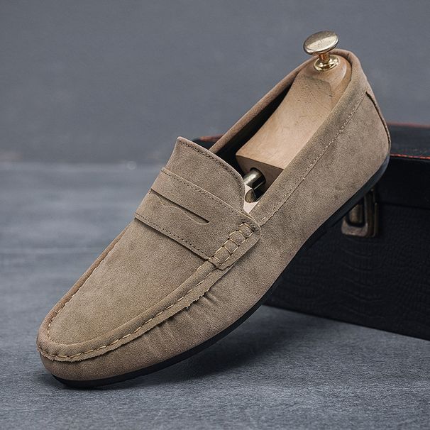 Men’s Shoes Men's Loafers Spring New Lazy Soft Sole Slip On Shoes Men's Casual Leather Shoes_vogvips.com