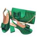Women's Shoes Shoe And Bag Set Combination: Fish Mouth High Heels With Square Clutch (soft) + Rhinestone Flower_vogvips.com